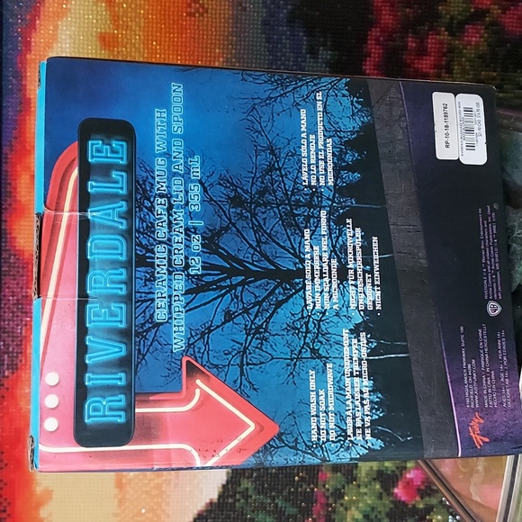 Riverdale Pop's Ceramic Cafe Mug with Whipped Cream Lid & Spoon - Picture 3 of 8